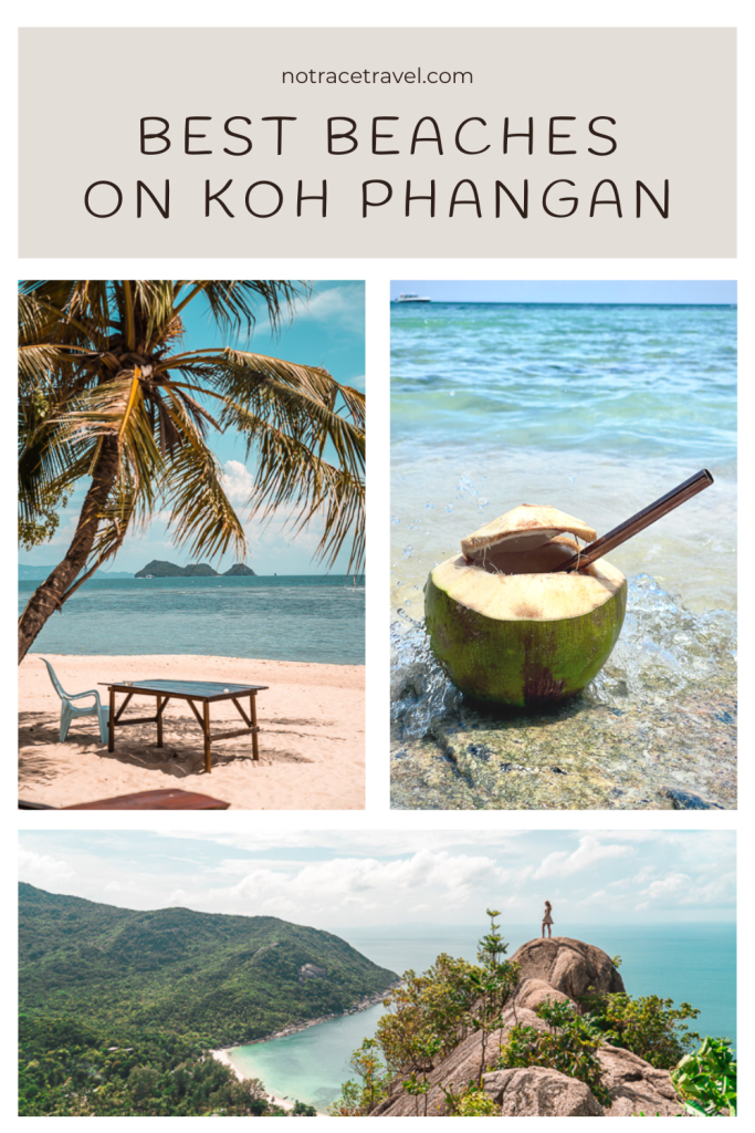 Pinterest image heading for the best beaches on Koh Phangan